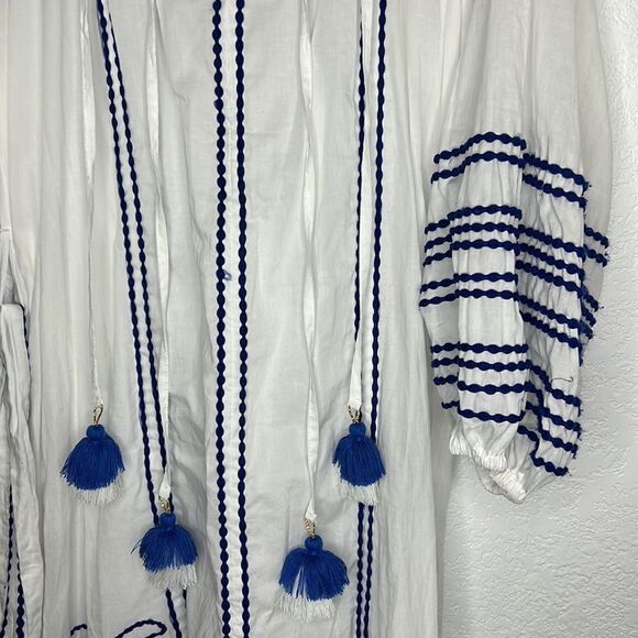 NWT LACE THE LABEL EMBROIDERED PEASANT DRESS Anthropologie Medium - Picture 5 of 16